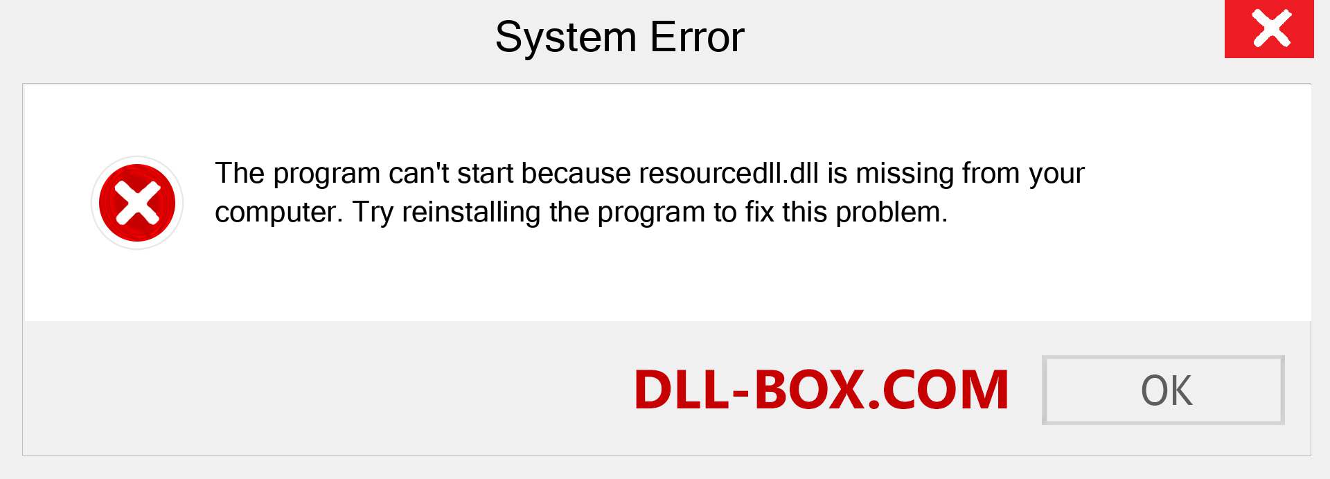  resourcedll.dll file is missing?. Download for Windows 7, 8, 10 - Fix  resourcedll dll Missing Error on Windows, photos, images